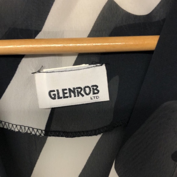 Vintage Glen Rob A-Line Zebra Print Front Wrap Dress - Picture 4 of 7